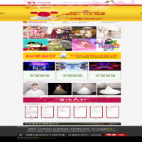 红色瀑布流婚纱摄影dede模板 大气红色婚纱摄影公司源码