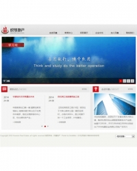简洁地产公司dedecms模板