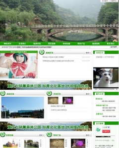 高端绿色旅游旅行社类网站织梦模板