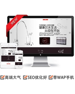 饮水器净水设备类网站织梦dedecms模板(带手机端)