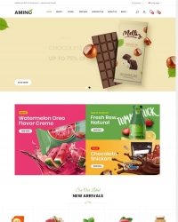 有机食品商店OPENCART多语言外贸购物商城网站建设模板制作开发